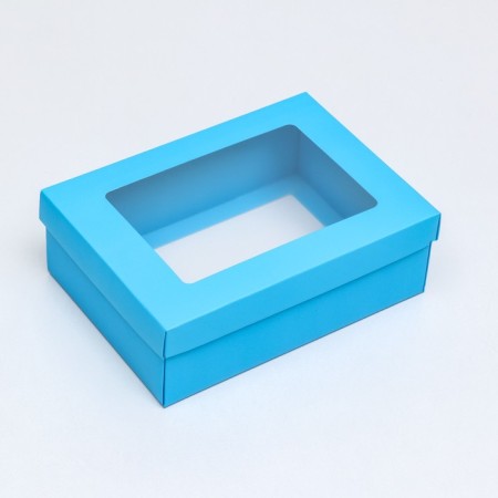 Folding box "Tiffany", with a window 21 x 15 x 7 cm-1