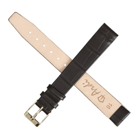 Male watch strap, 16 mm, chopper 90 mm, larynx 125 mm, genuine leather, elongated-1