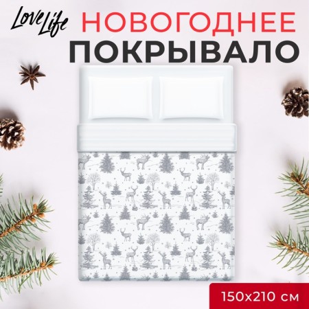New Year. Lovelife cover 1.5 joint venture "Winter Tale" 150*210 ± 5cm, microfiber, 100% of the p/e
