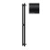 Terminus duo electric heated towel rail "Prof", 1400x110 mm, Black Muar