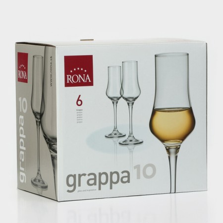 A set of glasses for grappa Universal, 100 ml, crystal glass, 6 pcs-7