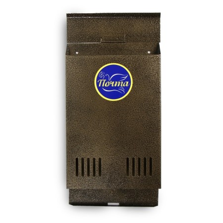 Mail box without a lock (with a loop), vertical, bronze-6