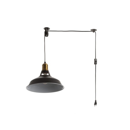 Bra with a switch on the wire "Vintage" E27 40W black 27x27x15cm
