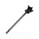 Mixer for tundra paints, plastic, hexagonal shank, 165 x 35 mm