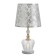 Bulbed Labe with a backlight "Rebecca" E27 40W white-gold 25x25x45 cm Risalux