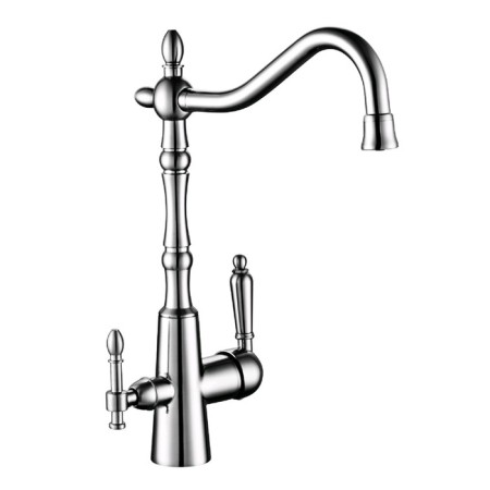 Rossinka Z35-33 kitchen mixer, one-handed, with a tap for drinking water, chromium color