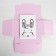 Gift folding box, packaging, "bunny", 15 x 15 x 8 cm