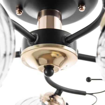 ASTA chandelier 5he27 40W black and gold 50x50x27 cm Bayerlux-3