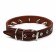 The leather collar "strict spike", 56 x 2.5 cm, Osh 35-45 cm, brown