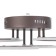 Causte "Zara" LED 72W 3000-6000K Dimmer, Brown PDU 64x25x20cm