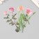 Plastic stickers "Flowers and quotes. Pink" set 12 pcs 8.5x21.5x0.2 cm