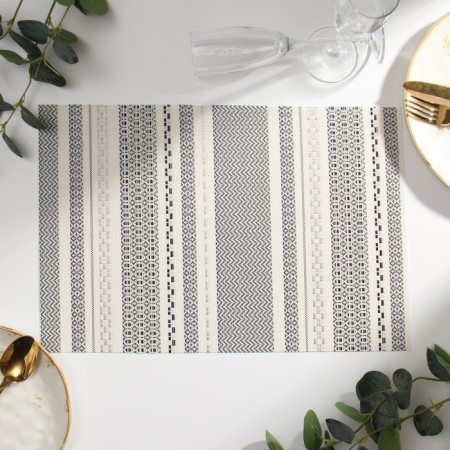Napkin on the table of the share, central/black, 45*30cm