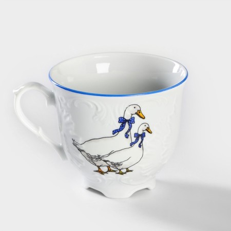 Tea cup "Rococo. Geese ", 250 ml, porcelain, mix-1