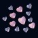 Decorative elements for the decor "your heart", voluminous, translucent color