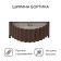 The flowerbed is galvanized "petal", d = 70 cm, h = 15 cm, brown, Greengo