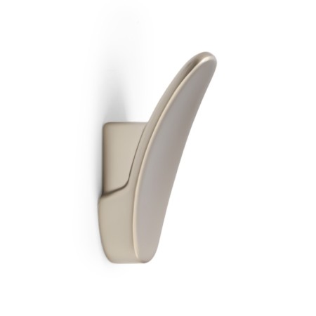 Furniture hook CAPPIO PLATE, one -rod, matte nickel color
