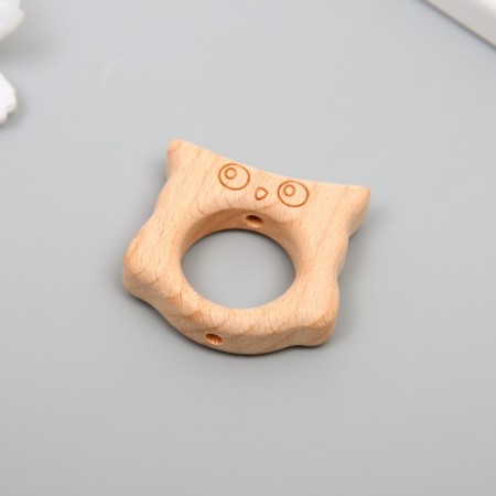 Bead for creativity tree "Owl" 4,1x3.8 cm-1