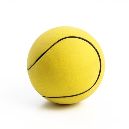 The ball of solid "tennis" Jumping, TPR, 6.3 cm, yellow-1