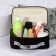 Lightning cosmetic bag, brown color