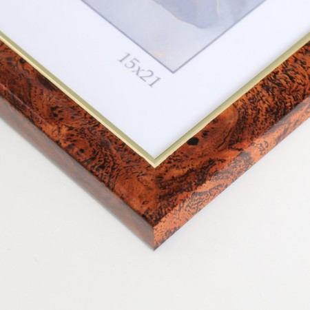 Photo frame Plastic "Office 8" 15x21 cm, Karelian birch-2