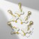 Charm "Goose", white-yellow color in gold