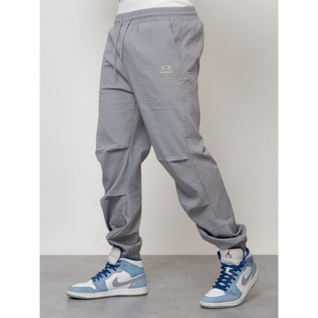 Male tracksuit, size 48, gray color-5
