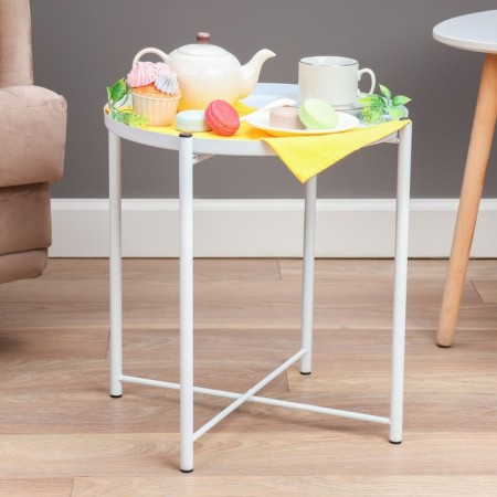 Coffee table "Tivoli" YS-8339, white 41.5x43 cm