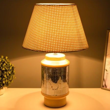 Wiley table lamp E27 40W silver-beige 30x30x46 cm Risalux-2