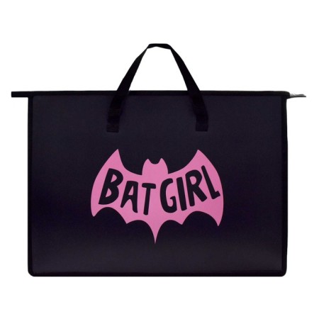 Folder for drawings and drawings A3, 450 x 330 x 90 mm, with handles, plastic, lightning from above, phoenix "Bat"-1