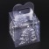 New Year. Box gift New Year folding PVC "Christmas tree" 7 x 7 x 7 cm.