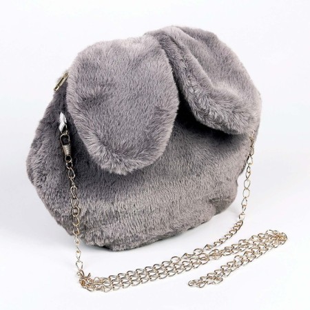 Bag "Bunny", 26 × 19 × 2cm, color gray color-1
