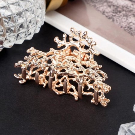 Hair crab "Vanessa" 5.5 cm, gold-1