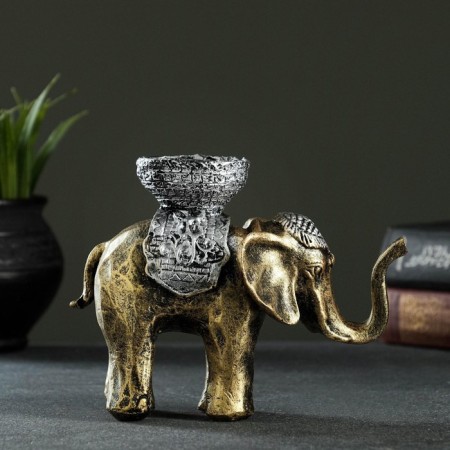 Climb "Elephant", gold 13x19 cm, for a candle d = 4 cm-2