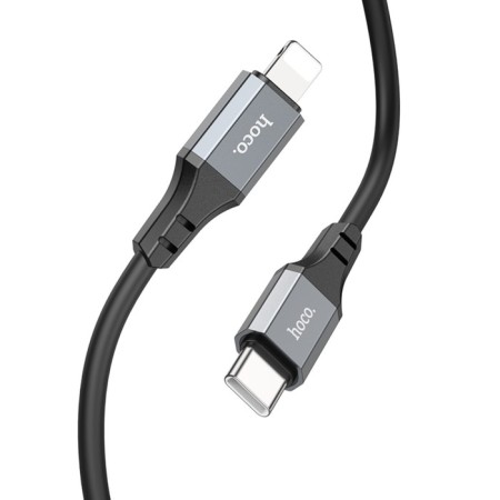 Hoco X92, Type -C cable - Lightning, 3 m, silicone braid, black-2