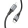 Hoco X92, Type -C cable - Lightning, 3 m, silicone braid, black