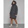 Coat insulated winter female, size 42, dark gray color