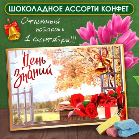 Chocolate sweets in the box "Knowledge Day", Assorted, 200 g