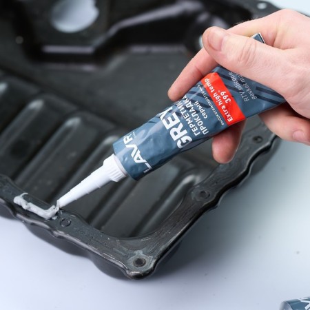 Grey Lavr RTV sealant, gray, high-temperature, silicone, 85 g, LN1739-5