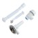 Siphon for sipi "Ani Plast" Grot A0142SA15, 3 1/2 "x40 mm, round overflows, corrugation 40x40/50 mm