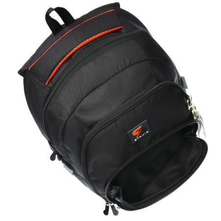 Youth backpack, 42 ​​x 31 x 13 cm, ergonomic back, Stavia "football", black-7