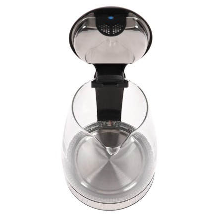 Electric kettle Luazon LSK-1802, glass, 1.8 l, 1500 watts, backlight, black and blue-5
