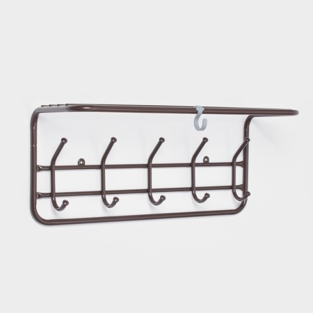 Ban with a shelf 60 cm, brown color-1