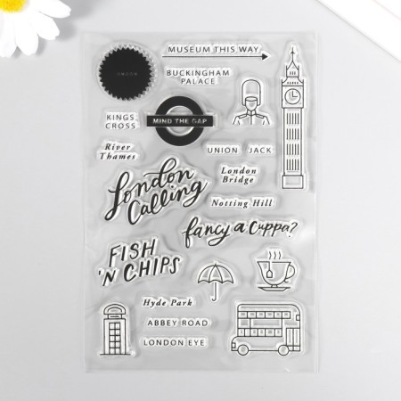 Stamp for creativity Silicon "Symbols of London" 16x11 cm