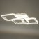 The chandelier is LED DIM. Losanga DU 3 REP. 78W White 68.5x32.5x12cm Ritter