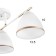 Causte "Donna" 3he27 40W white-gold 55x26 cm