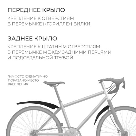 Wings set 24-26 "Dream Bike, blue color-1