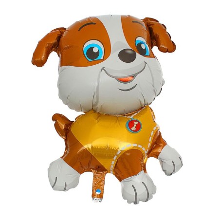 Foil ball 12 "" Puppy in yellow ", for a wand