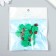 Decor for creativity plastic "Leaf with God's cow with a loop" 0.4x1.6x2 cm