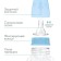 A bottle for feeding, a classic throat, fitted, 250 ml., From 3 months, Blue color