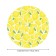 The tablecloth “Lemon canvas”, round, oxford, elastic band, size 140x140 cm, diameter 105-120 cm